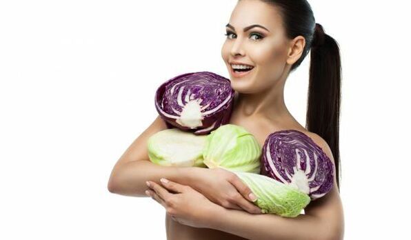 Kohl zur Vergrößerung der Brüste